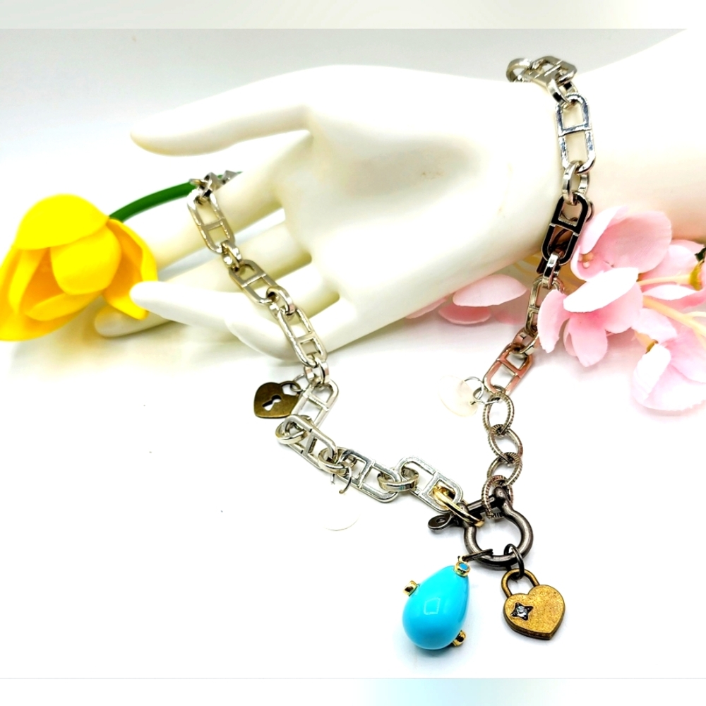 Speciality Silver Chain,24in,dangle Charms